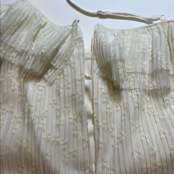 NWT J. Crew Ivory Flutter Lace Tank Cami Women's Size Medium G8413 $89 - Picture 6 of 11